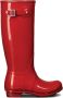 Hunter Stijlvolle Waterdichte Regenlaarzen Red Dames - Thumbnail 2
