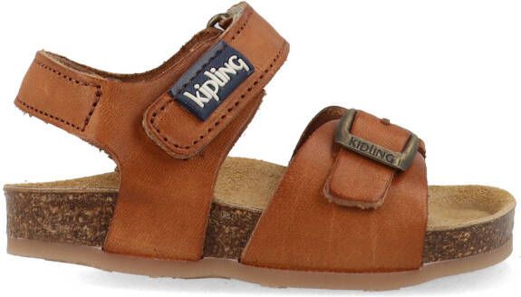 Kipling Fabio leren sandalen cognac Bruin Jongens Leer Effen 25 - Foto 9