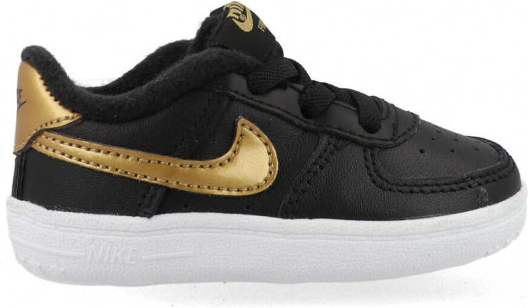nike air force 1 dames zwart goud