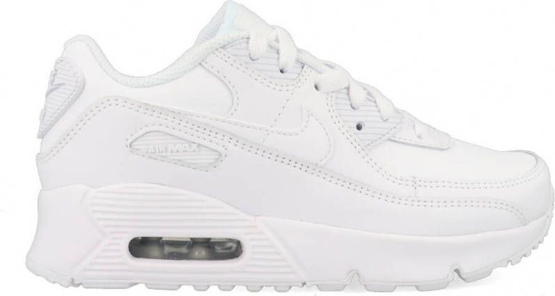 witte leren nike air max 90