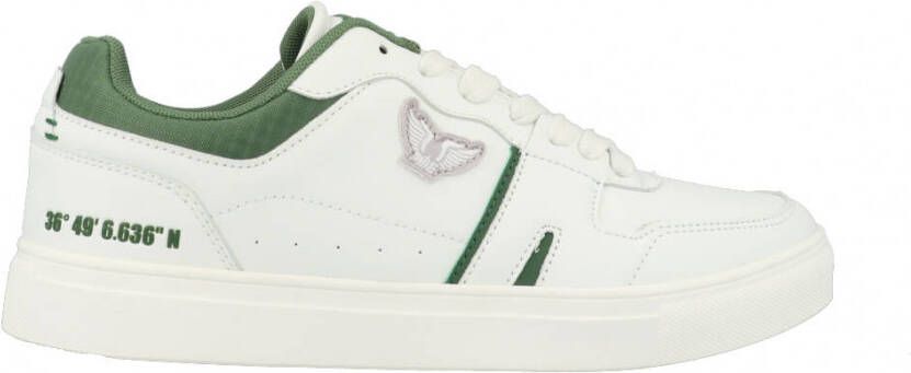 PME Legend Sneakers Craftler Sportsleather Ripstop White Green(PBO2203160 901 ) - Foto 5