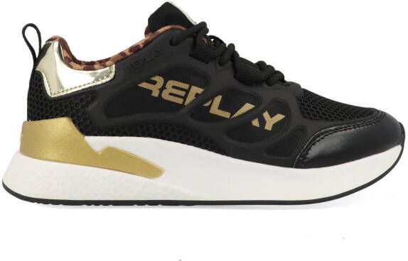 Replay Maze JR 5 JS540008S-0006 Zwart Goud