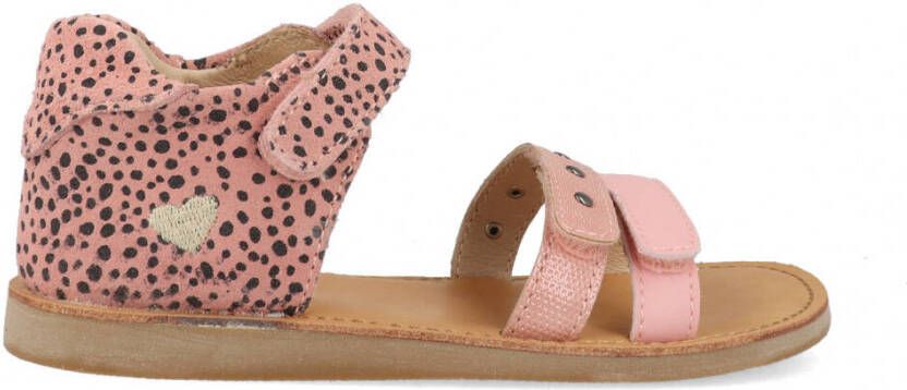 Shoesme roze sandalen met vrolijke dotprint en hartje - Foto 5