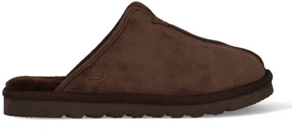 Skechers Pantoffels Bruin ImitatiesuÃ¨de 370420 Heren Imitatiesuède - Foto 4