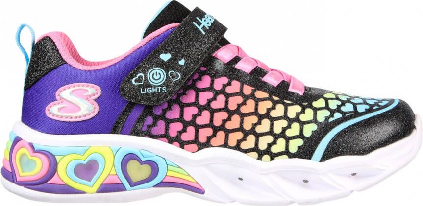 Skechers Sweetheart Lights Lovely Colo 302312L BKMT Zwart Roze 28 - Foto 2