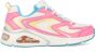 Skechers Tres-Air Uno Extraordin-Airy 177427 WPK Wit Roze - Thumbnail 2