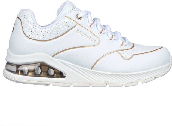 Skechers Sneakers UNO 2 GOLDEN TRIM met metallic-details vrijetijdsschoen lage schoen veterschoen - Foto 8