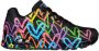 Skechers Sneakers UNO HIGHLIGHT LOVE vrijetijdsschoen lage schoen veterschoen met hartjes-print - Thumbnail 4