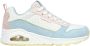 Skechers Uno 2 Much Fun sneakers blauw Suede Dames - Thumbnail 2