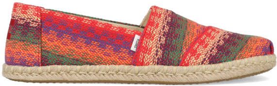 TOMS Espadrille Alpargata 10017834 Rood