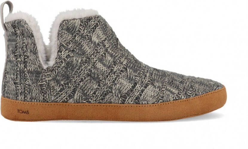 TOMS Gezellige Grijze Gebreide Pantoffels Lola Gray Dames - Foto 3