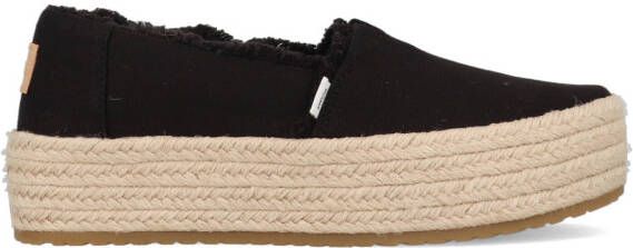 TOMS Valencia Platform Espadrille 10019795 Zwart