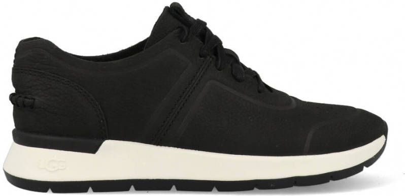 Zwarte sneakers met crocoprint - Dames | MANFIELD