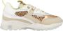 Vingino dy II leren sneakers met dierenprint beige multi - Thumbnail 3