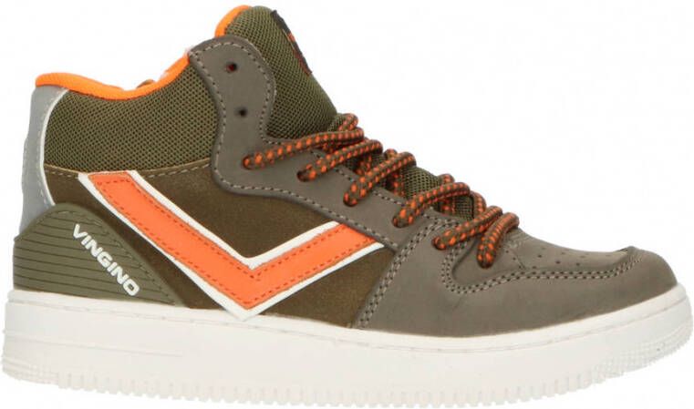 Vingino Odiso hoge nubuck sneakers kaki - Foto 2