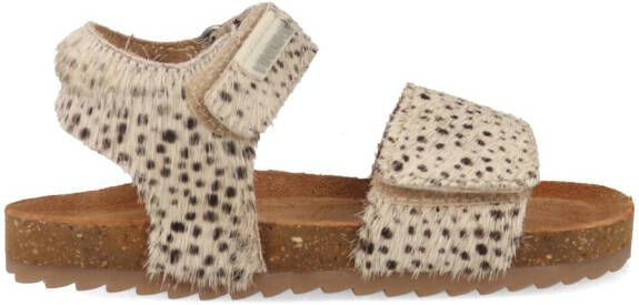 VINGINO Tavi leren sandalen met dierenprint wit zwart Leer Dierenprint 29 - Foto 6