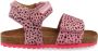 Vingino Tavi leren sandalen met dierenprint roze - Thumbnail 3