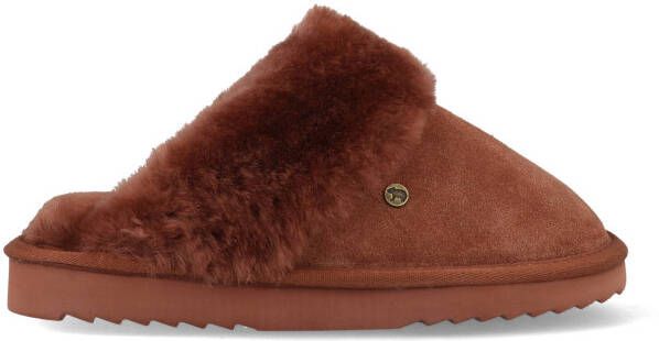 Warmbat Flurry Women Suede Dames Sloffen Rood Bruin - Foto 3
