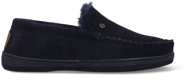 Warmbat Grizzly Suede Heren Sloffen Donker Marineblauw - Foto 9