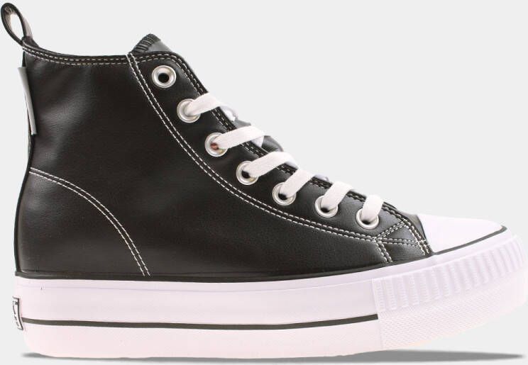 British Knights Kaya Mid Dames Sneakers Hoog Zwart Vrouwen Schoenen - Foto 4