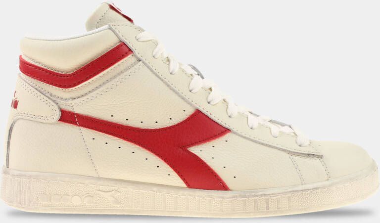 DIADORA Game L High Waxed White Red pepper heren sneakers