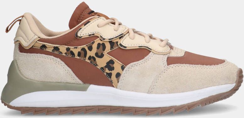 Diadora Jolly Animalier Brown dames sneakers