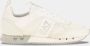 Emporio Armani EA7 Witte Zilveren Mesh Sneaker Unisex Hardloopschoenen White Heren - Thumbnail 3