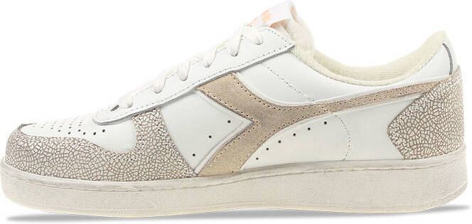 Diadora Magic Basket Low Wit Roze Dames