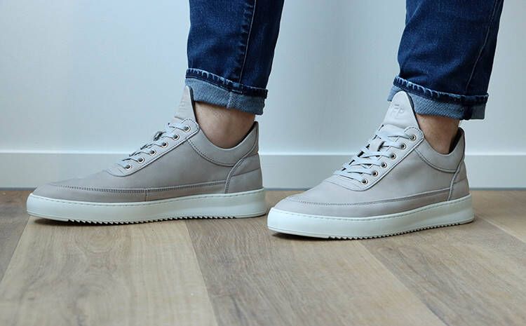 Filling Pieces Low Top Ripple Nubuck Heren