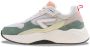 HUB Glide chunky suède sneakers beige groen geel - Thumbnail 5