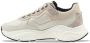 HUB Rock leren sneakers met dierenprint beige ecru - Thumbnail 7