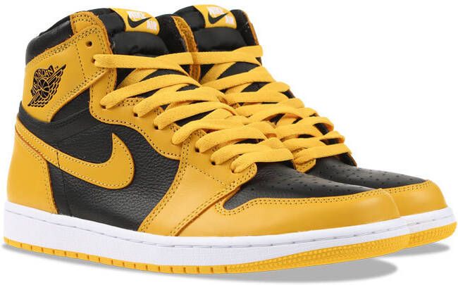 Jordan 1 Retro High Heren Schoenen Yellow Leer Schoenen