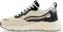 PS Poelman Carocel sneakers met panterprint ecru zwart - Thumbnail 6