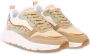 POSH by Poelman CHARLIE Dames Sneakers Beige met oranje combinatie - Thumbnail 10