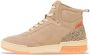 PS Poelman Teak hoge suède sneakers beige - Thumbnail 9