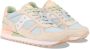 Saucony Grijs Blauw Suède Nylon Sneakers Blue Dames - Thumbnail 9