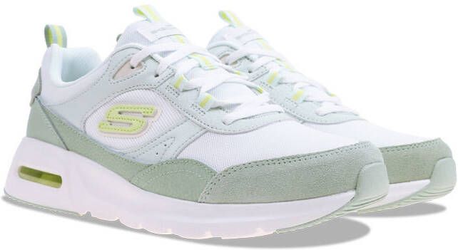 Skechers Skech-Air Court Wit Groen Dames