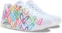 Skechers Sneakers UNO HIGHLIGHT LOVE vrijetijdsschoen lage schoen veterschoen met hartjes-print - Thumbnail 11