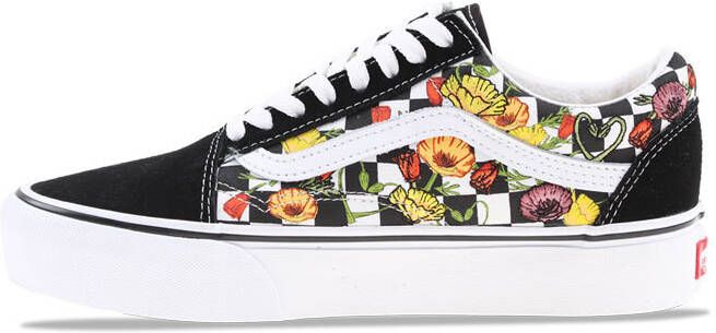 Vans old 2025 skool platform zwart
