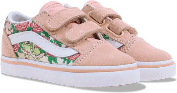 Vans TD Old Skool V Roze met bloemen Peuter