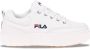 Fila Chique witte sleehaksneakers met geborduurd detail White Dames - Thumbnail 2
