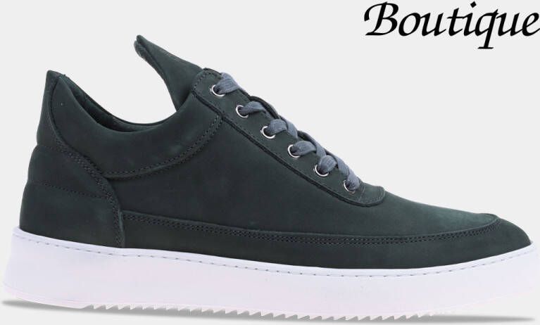 Filling Pieces Low Top Ripple Nubuck Blauw Heren sneakers