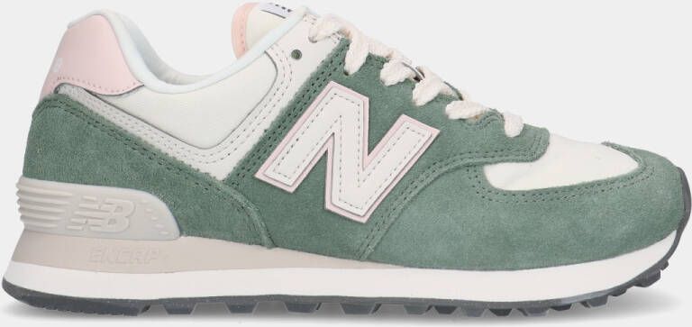 New Balance 574 Dark Juniper Quartz Pink dames sneakers