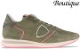 Philippe Model Bekijk hier de Tzld- Tropez X WN29 MONDIAL NEON-MILITAIRE van by SHUZ sneakers lage-sneakers dames WN29 MONDIAL NEON-MILITAIRE Suede Comb - Thumbnail 3