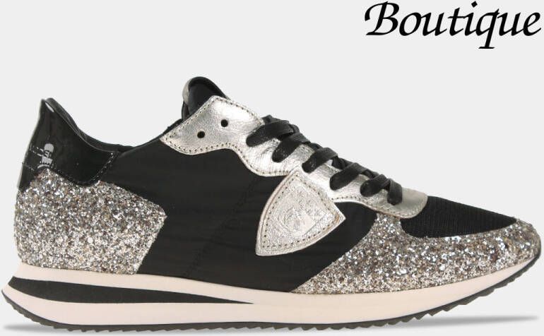 PHILIPPE MODEL TRPX Low Zwart Glitter Dames