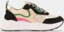 PS Poelman TRIANGLE Dames Sneakers Groen met combinatie - Thumbnail 2