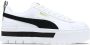 Puma Mayze Lth Womens White Black Schoenmaat 37+ Sneakers 381983 01 - Thumbnail 10