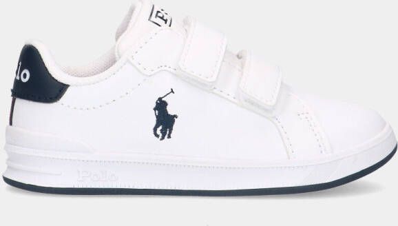 Ralph Lauren Polo Heritage Court II EZ White Navy peuter sneakers
