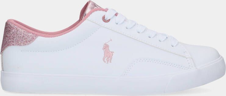 Ralph Lauren Polo Theron V White Pink kinder sneakers