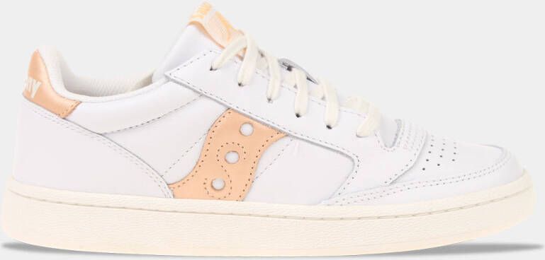 Saucony Jazz Court Wit Zalm Dames